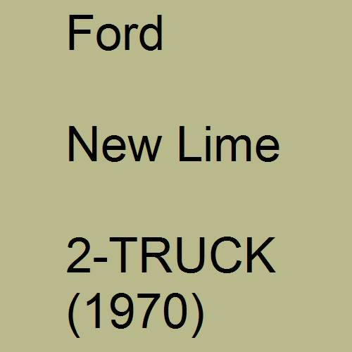 Ford, New Lime, 2-TRUCK (1970).